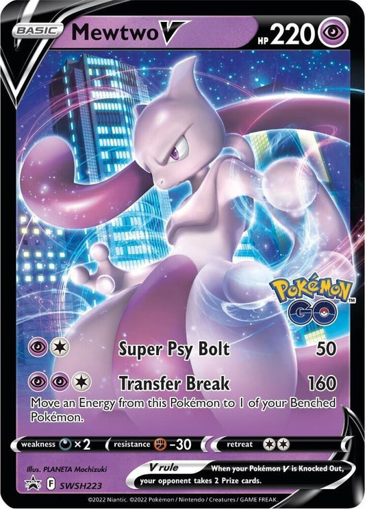 Mewtwo V - SWSH223 - Sword & Shield Promo Cards