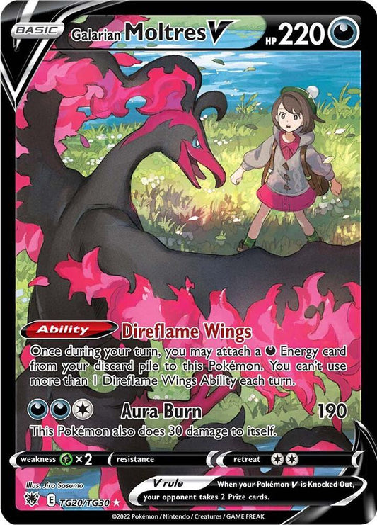 Galarian Moltres V - Astral Radiance Trainer Gallery - TG20/TG30