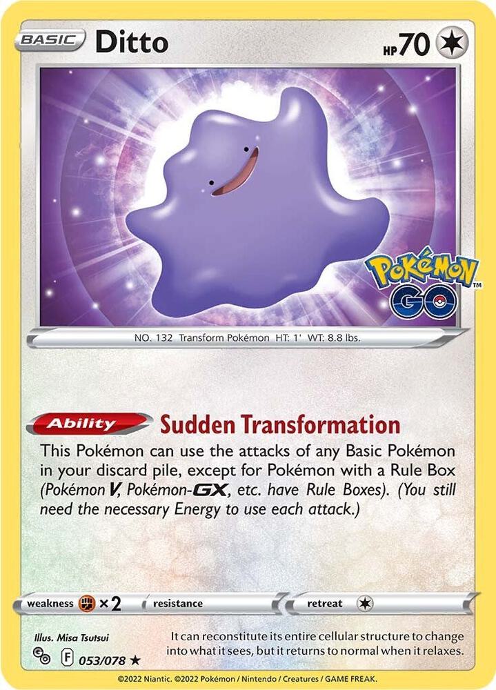 Ditto (holo) - Pokémon Go - 053/078