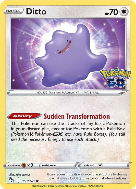 Ditto (holo) - Pokémon Go - 053/078