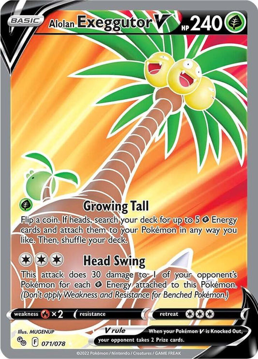 Alolan Exeggutor V (Full Art) - Pokemon GO - 071/078