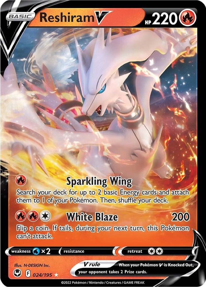 Reshiram V - Silver Tempest - 024/195