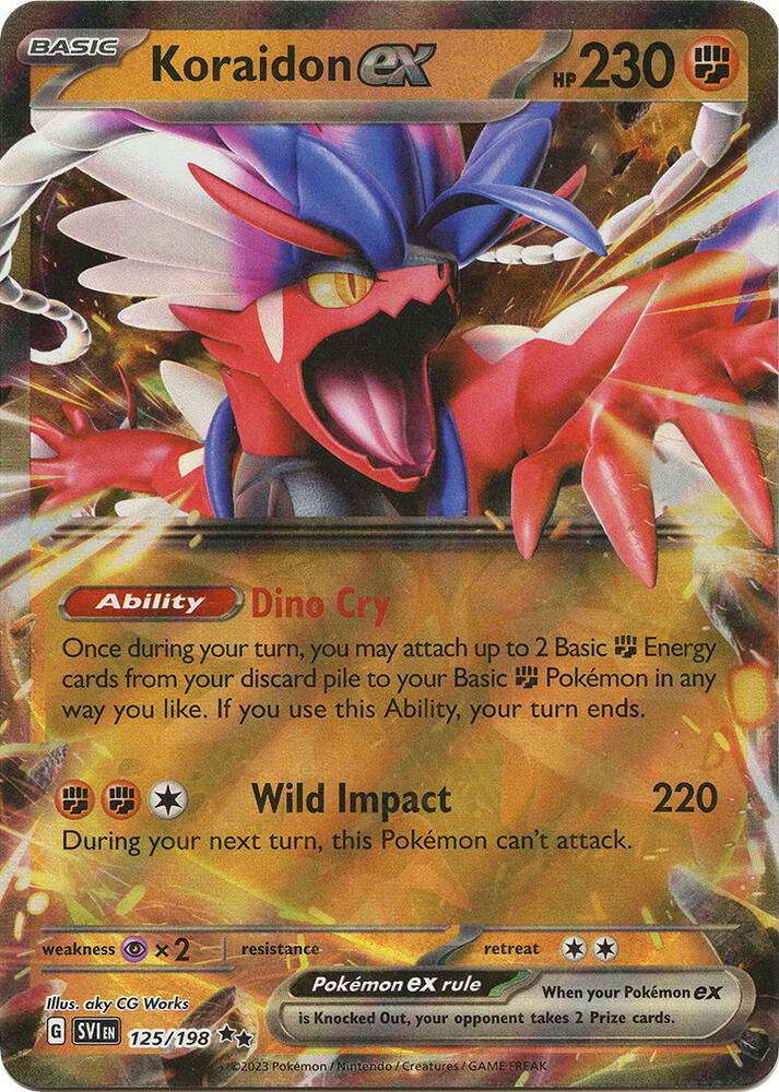 Koraidon ex - Scarlet & Violet Base Set - 125/198