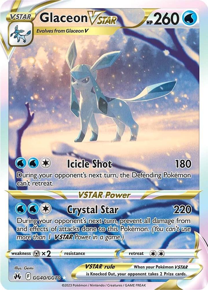 Glaceon VSTAR - Crown Zenith: Galarian Gallery - GG40/GG70