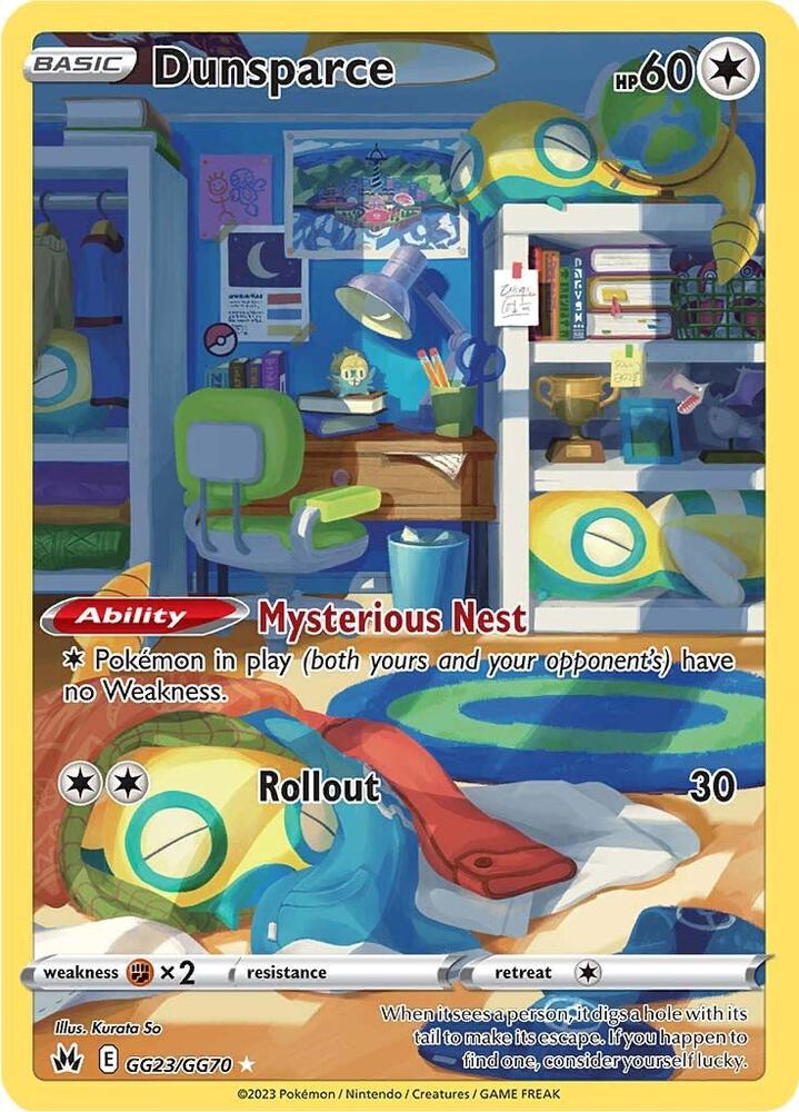 Dunsparce -Crown Zenith - GG23/GG70