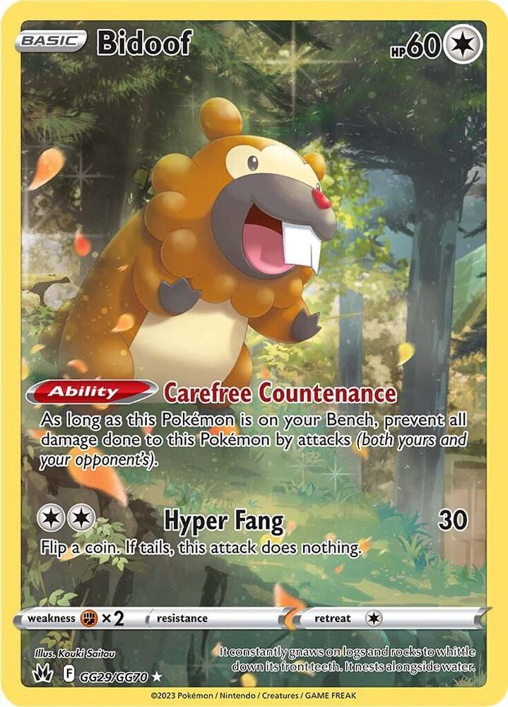 Bidoof - Crown Zenith - GG29/GG70