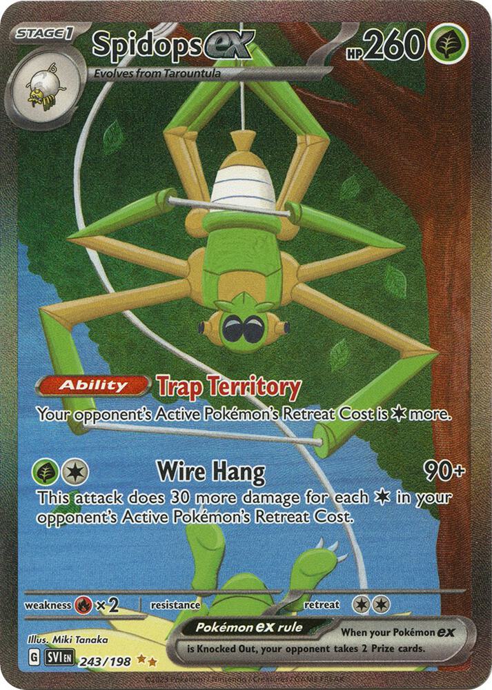 Spidops ex - Scarlet & Violet Base Set - 243/198
