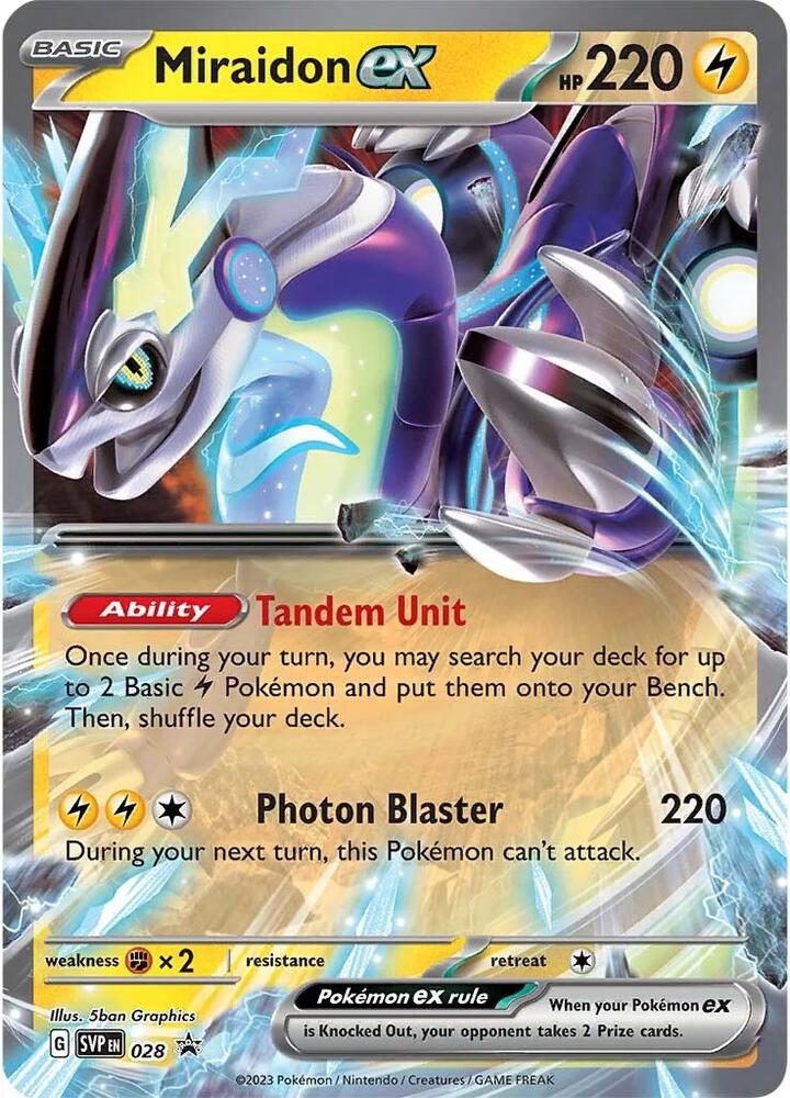 Miraidon ex - Scarlet & Violet promo - 028