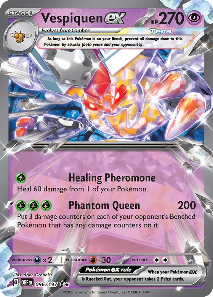 Vespiquen ex - Obsidian Flames - 096/197