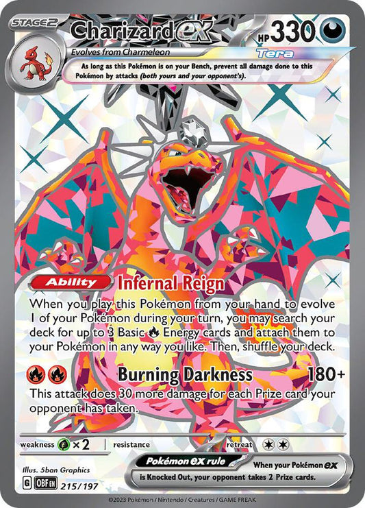 Charizard EX - 215/197 - Obsidian Flames