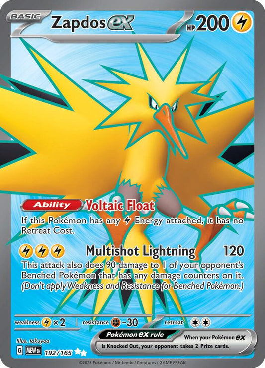 Zapdos ex - 192/165 - 151