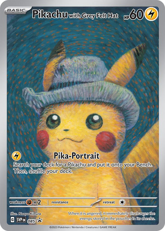 Pikachu with Grey Felt Hat SEALED - 085 - Scarlet & Violet Promo