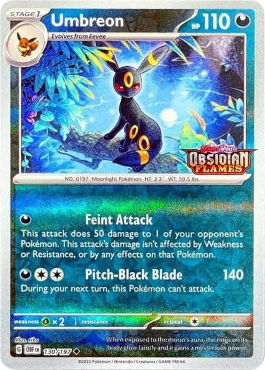 Umbreon (sealed) - Obsidian Flames Stamp - 130/197