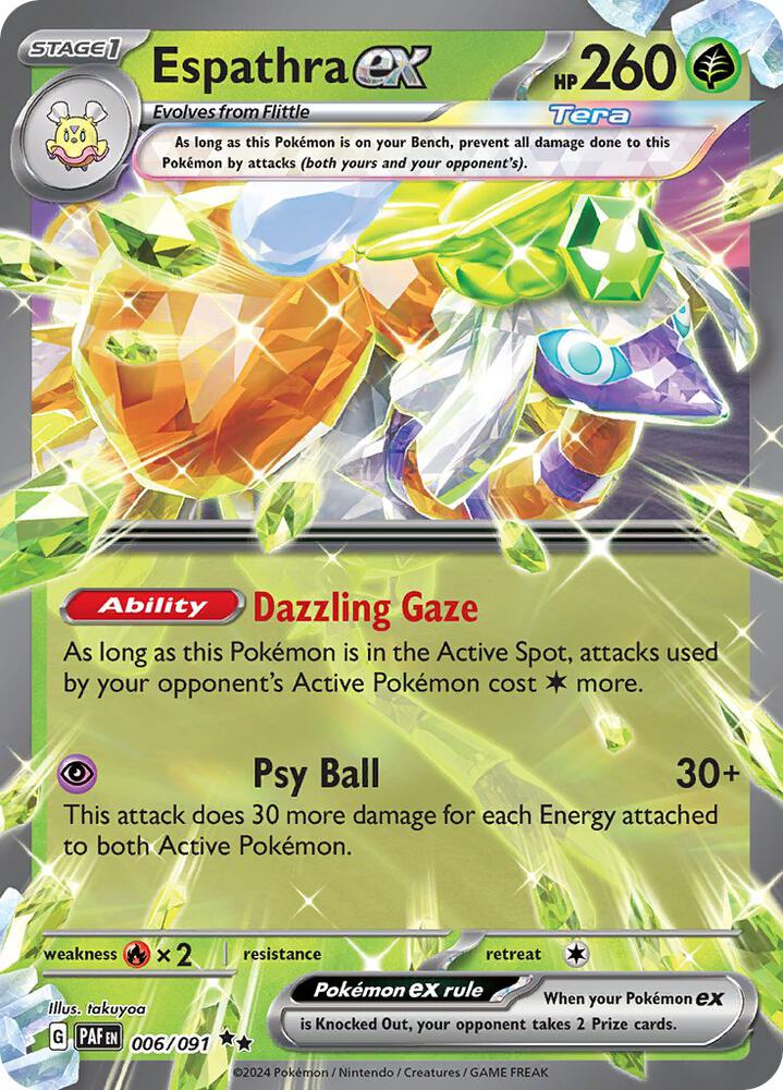 Espathra ex - Paldean Fates - 006/091