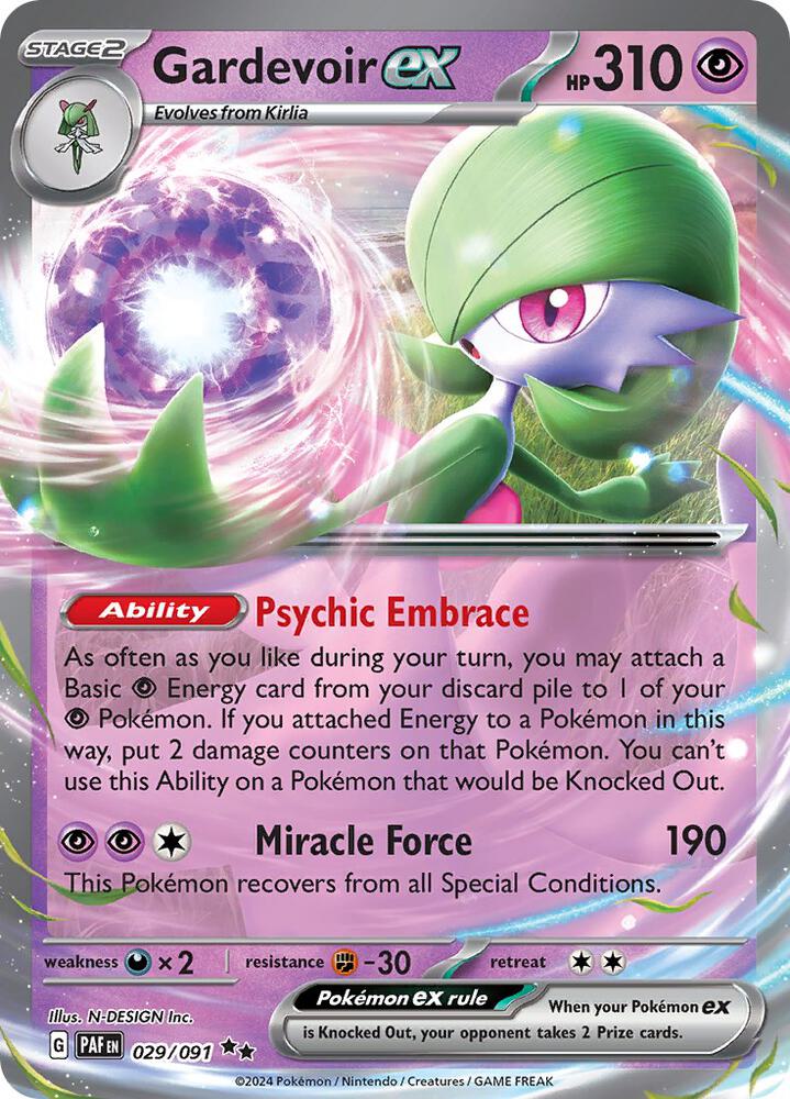Gardevoir ex	- Paldean Fates - 029/091
