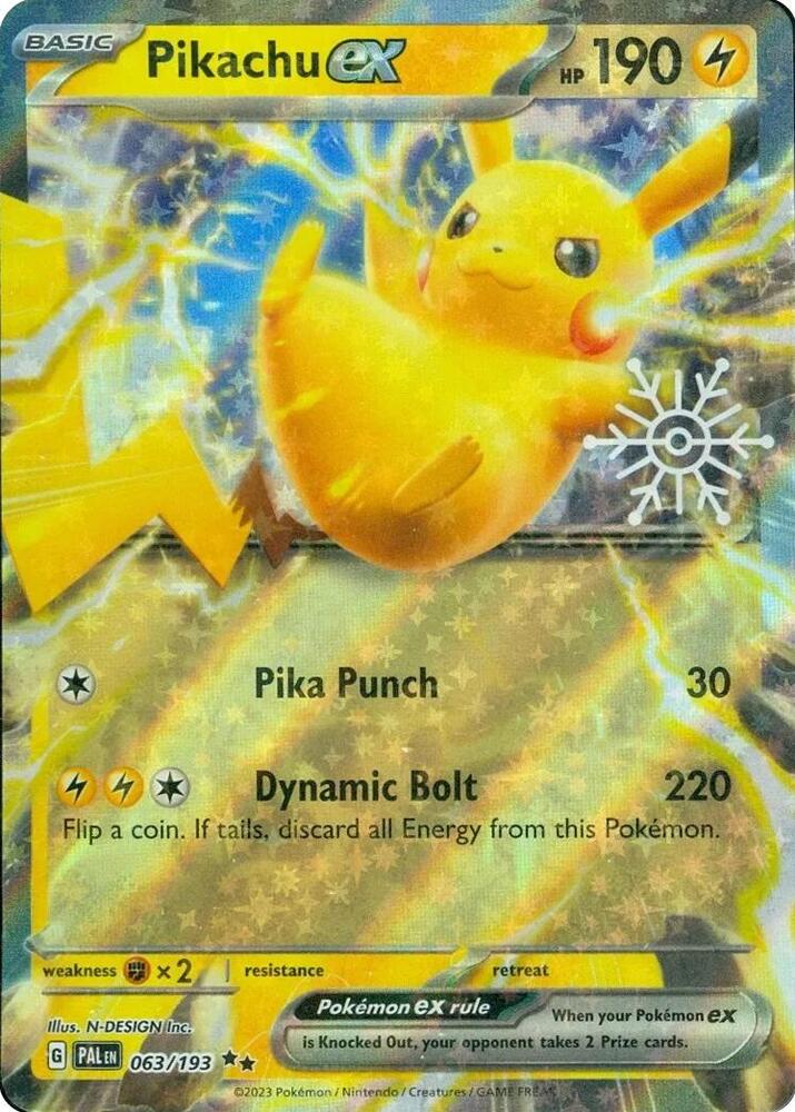 Pikachu Ex (Sealed) - Holiday Calendar - 063/193