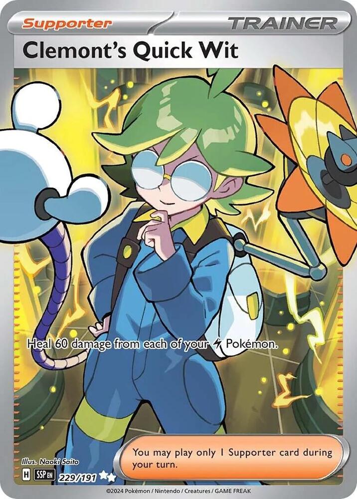 Clemont's Quick Wit - 229/191 - Surging Sparks