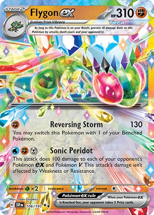 Flygon ex - Surging Sparks	- 106/191