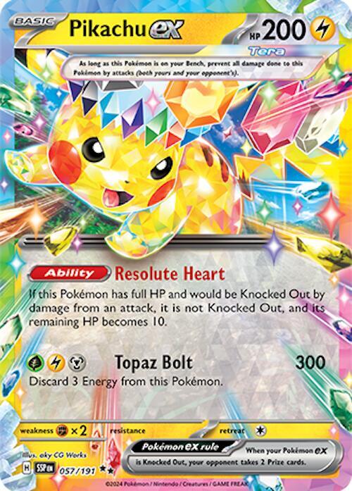 Pikachu Ex - Surging Sparks - 057/191