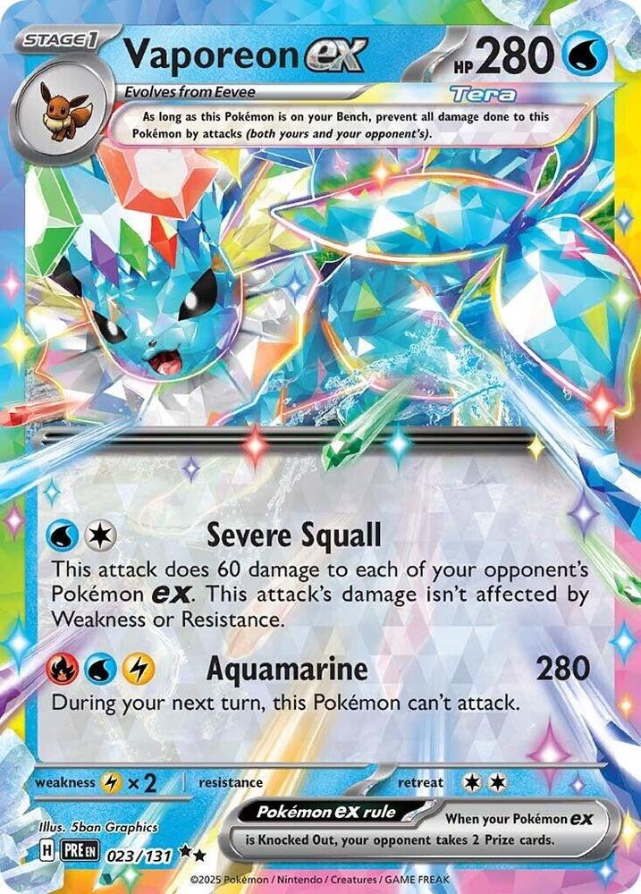 Vaporeon ex - Prismatic Evolutions - 023/131