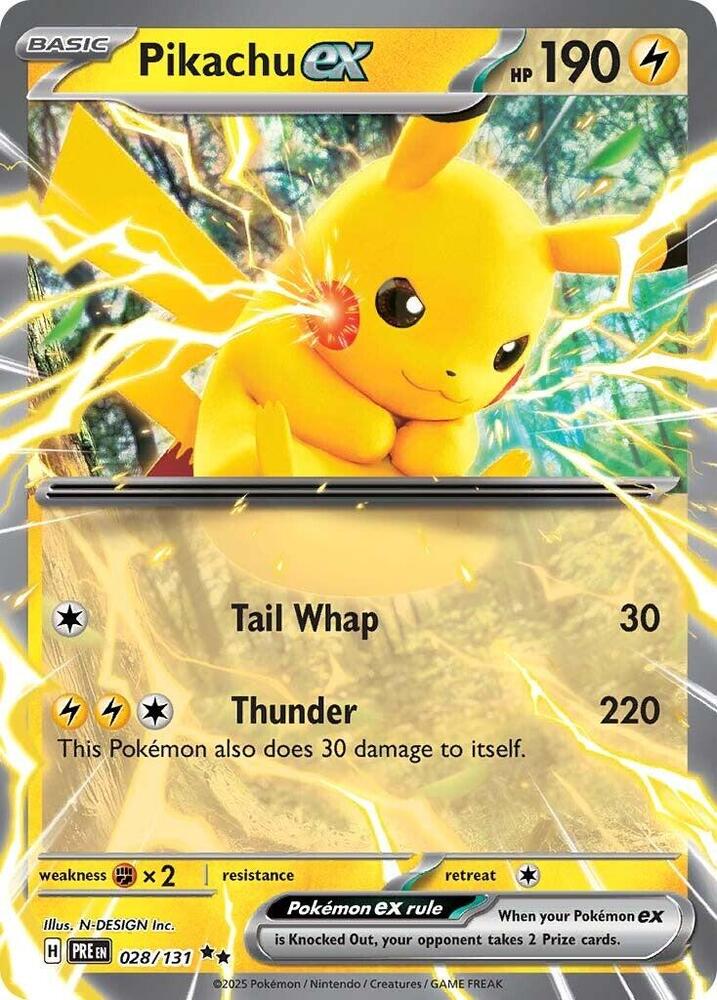 Pikachu Ex - Prismatic Evolutions - 028/131