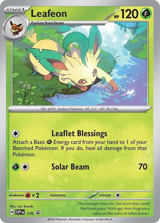 Leafeon - 170 (Cosmos Holo) - Scarlet & Violet Promo Cards
