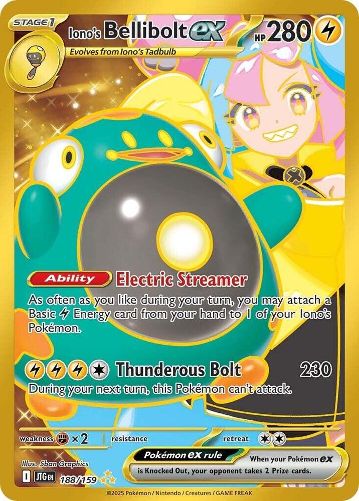 Iono's Bellibolt ex - 188/159 - Journey Together