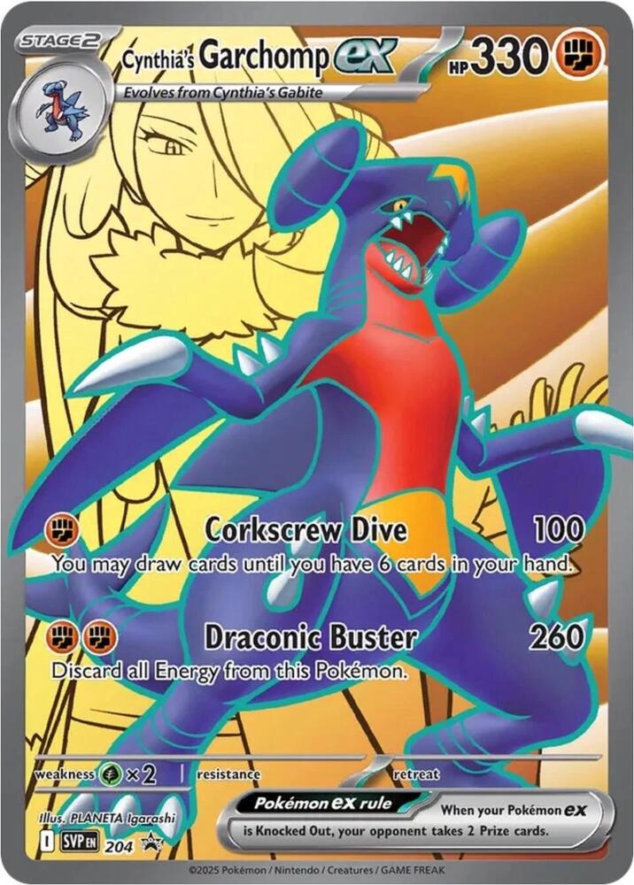 Cynthia's Garchomp ex - Scarlet & Violet Promo Cards - 204