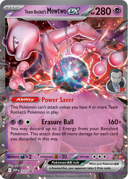 Team Rocket's Mewtwo ex - Scarlet & Violet Promo - 205