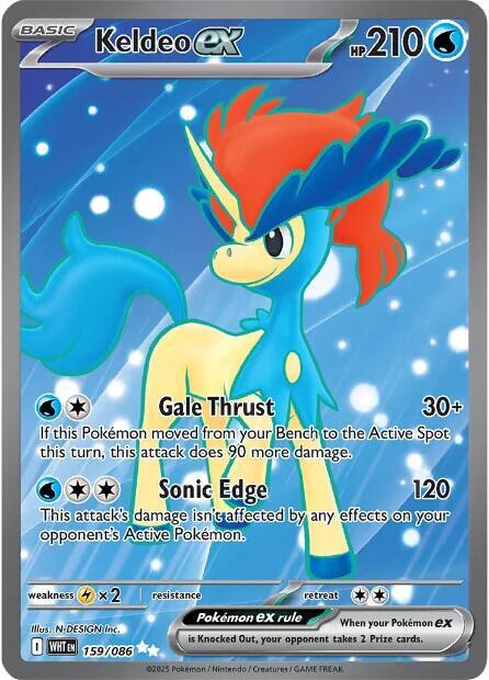 Keldeo ex - 159/086 - SV: White Flare