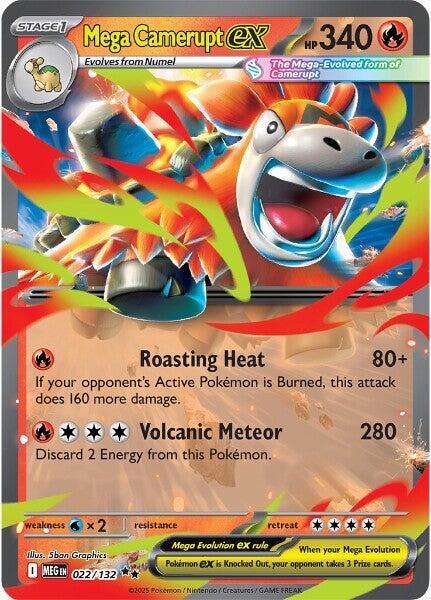 Mega Camerupt ex - Mega Evolutions - 022/132