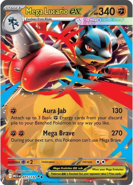 Mega Lucario ex - Mega Evolutions - 077/132