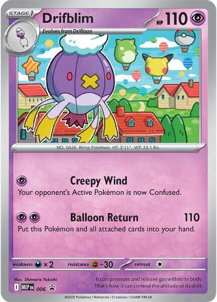Drifblim - 006 (Cosmos Holo) - Mega Evolution Promo