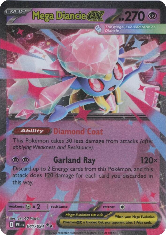 Mega Diancie ex - Phantasmal Flames - 041/094