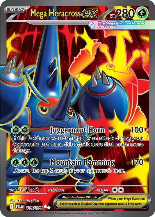 Mega Heracross ex - 108/094 - Phantasmal Flames