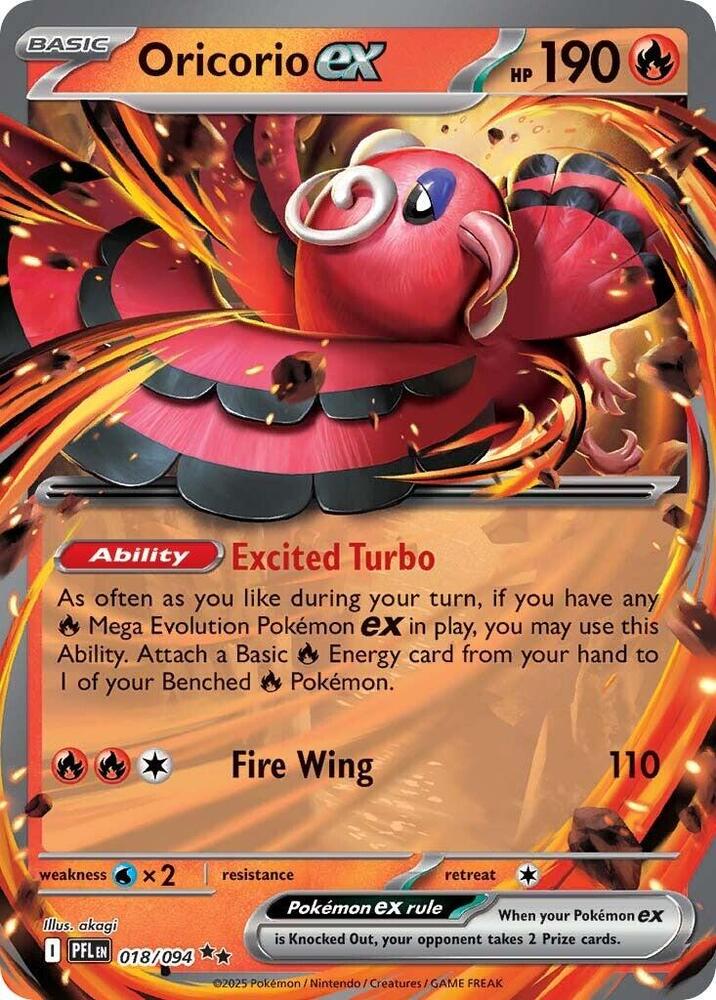 Oricorio ex - Phantasmal Flames - 018/094