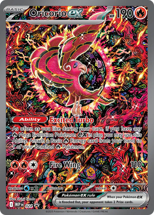 Mega Charizard X ex + Oricorio EX promos (Sealed) - Mega Evolutions Promo - 023 & 024