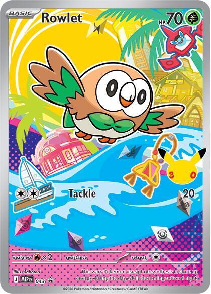 Rowlet - 043 - Mega Evolution Promo