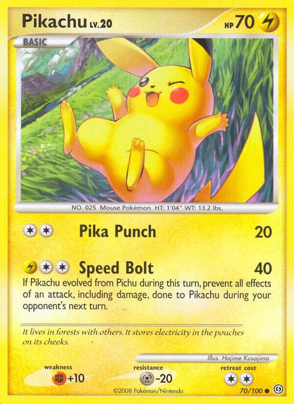 Pikachu (non holo) - Stormfront - 70/100