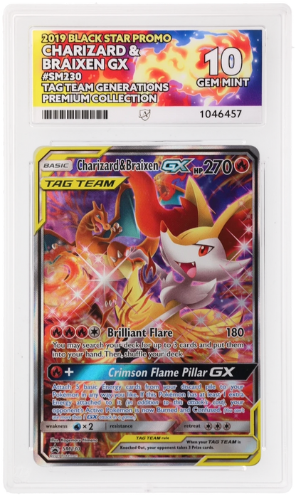 Charizard & Braixen GX - SM230 - SM Promos - ACE 10