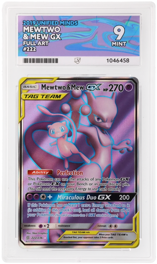 Mewtwo & Mew GX (Full Art) - SM - Unified Minds - ACE 9